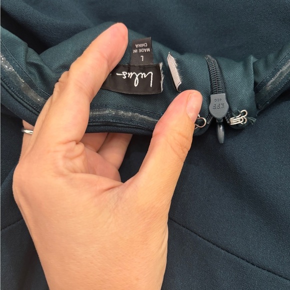 Sz L - NWOT‎ Lulus Marvelous Entrance Emerald Green Pleated Strapless Maxi Dress - Picture 6 of 9